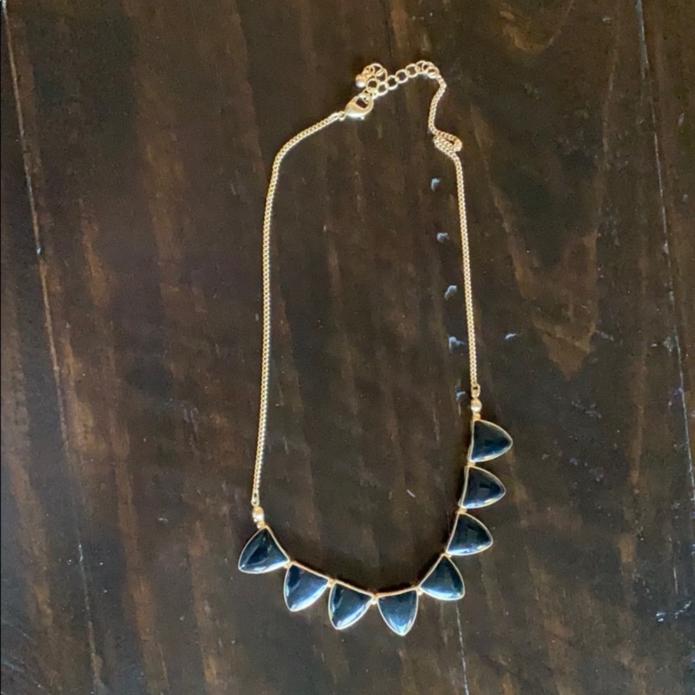 Gold and black necklace